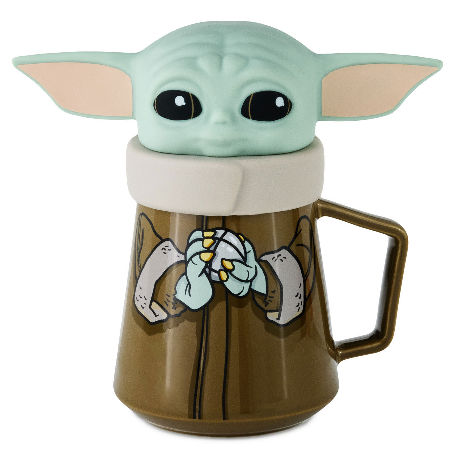 Star Wars: The Mandalorian™ Grogu™ Lidded Mug With Sound, 17 oz.