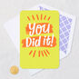 You Did It Orange and Yellow Congratulations Card Card Front with Envelope and Gold Seal image number 5