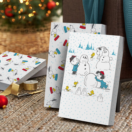 Peanuts® Gang 4-Pack Medium Christmas Gift Boxes, 