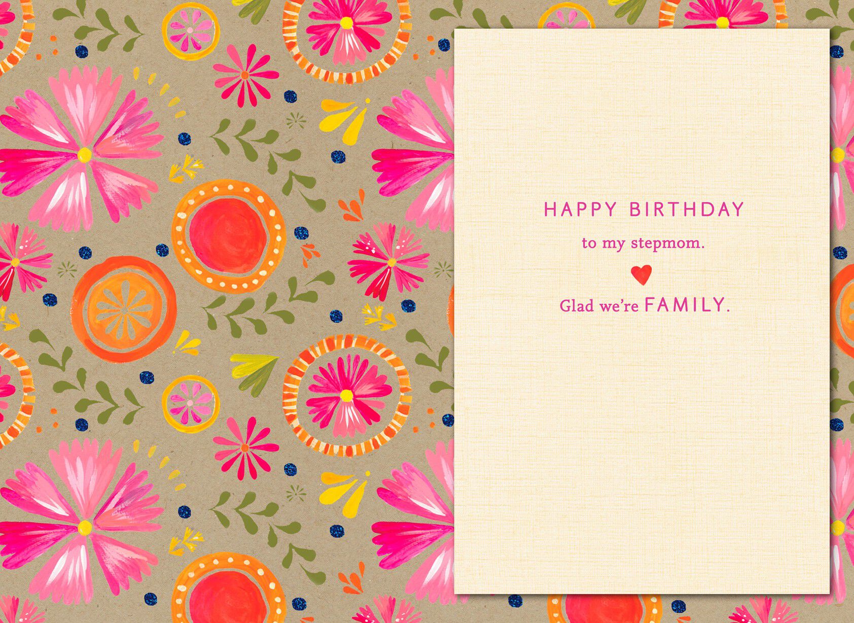 You're In My Heart, Stepmom Birthday Card