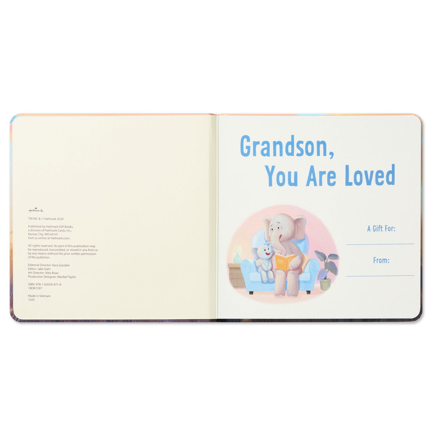 Grandson You Are Loved Board Book for Baby inside spread image number 3