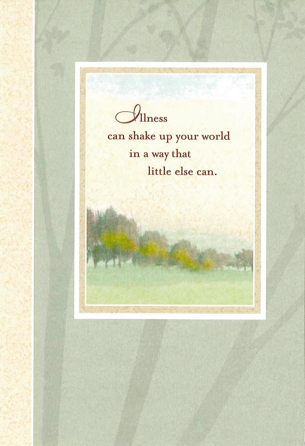 Difficult Illness Get Well Card