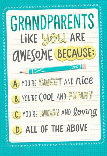 pop quiz grandparents day card greeting cards hallmark