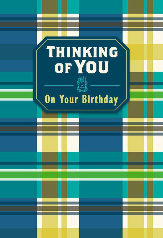 You're Being Thought of Today Birthday Card, , large image number 1