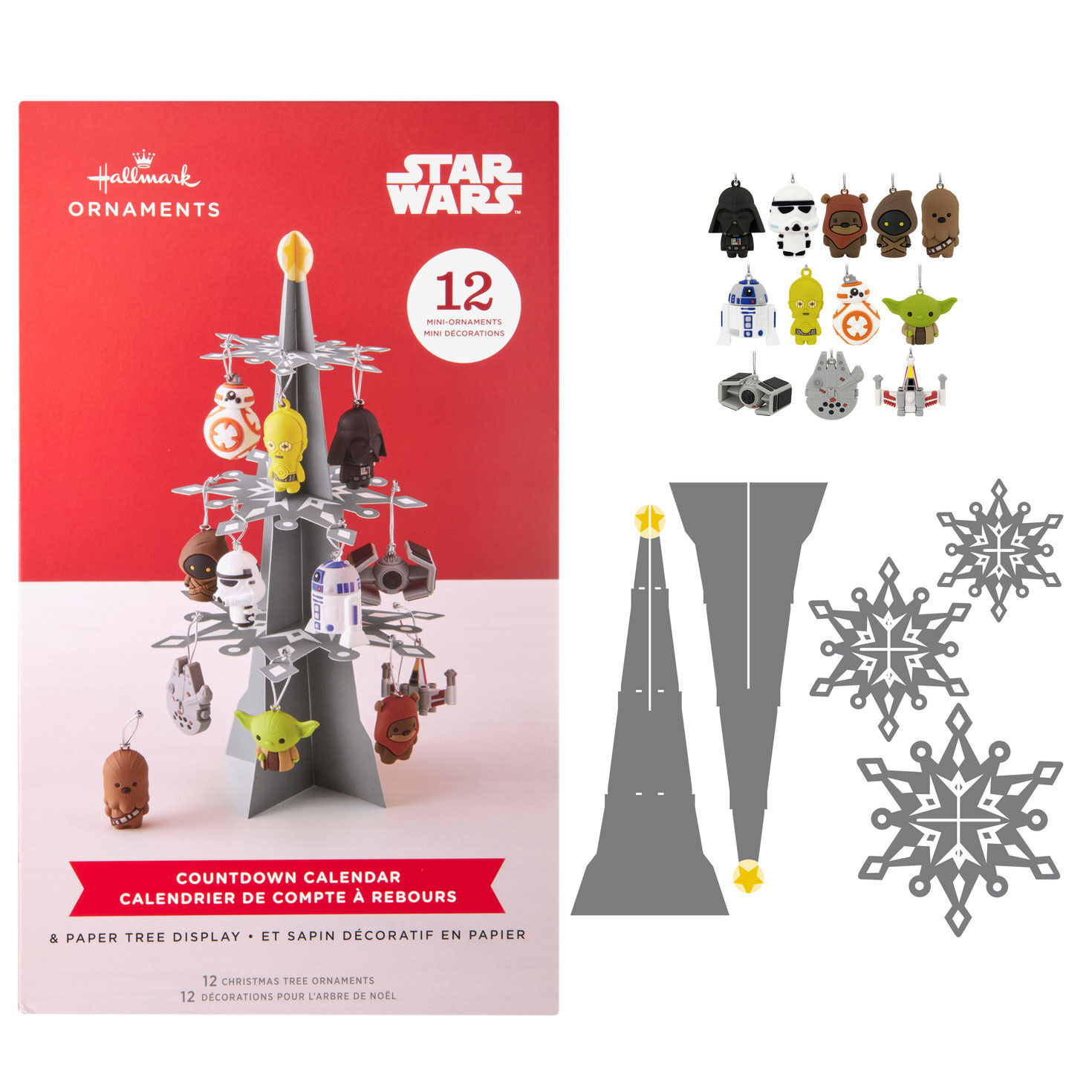 Star Wars™ Hallmark Countdown Calendar Paper Tree Set With