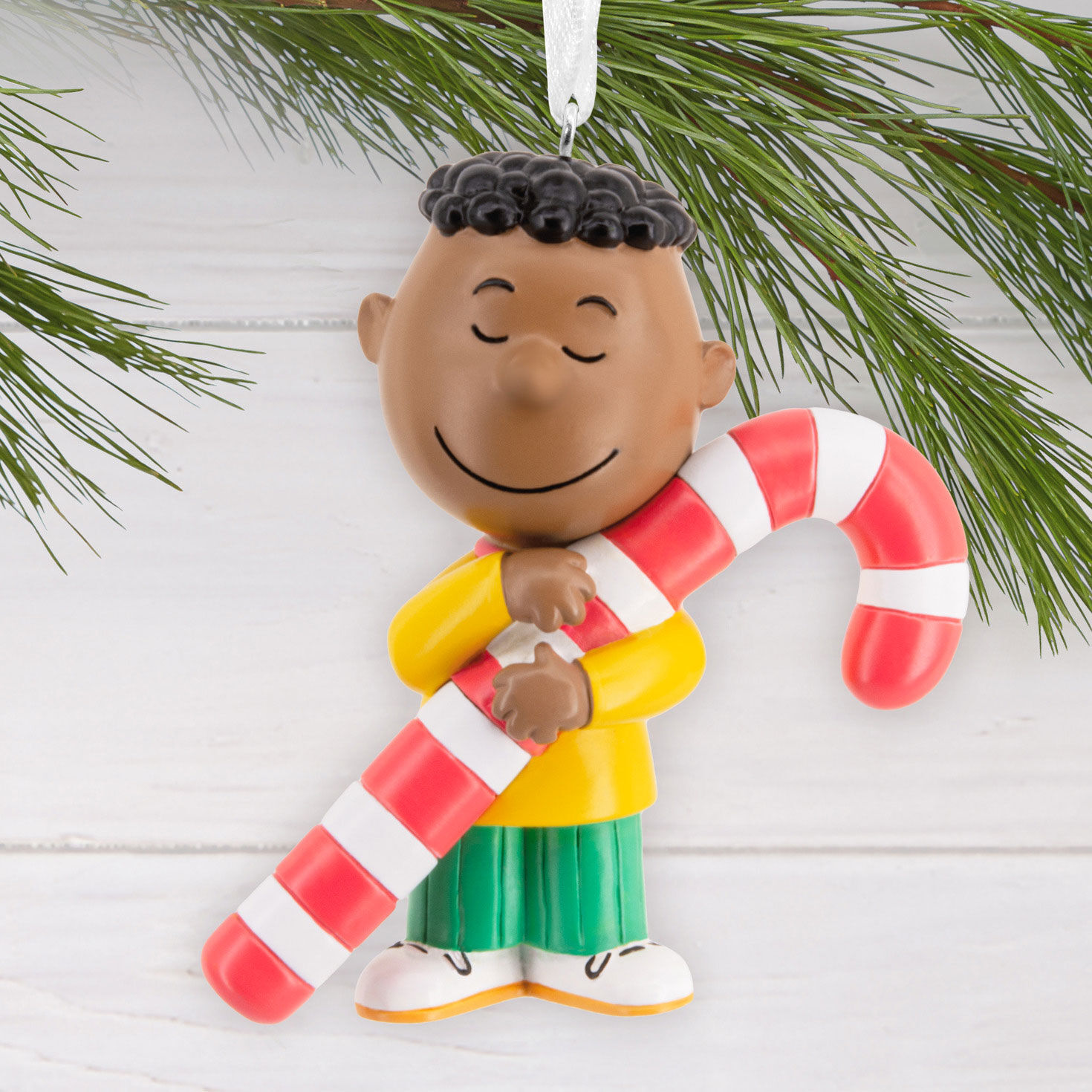 Peanuts® Franklin With Candy Cane Hallmark Ornament for only USD 11.49 | Hallmark