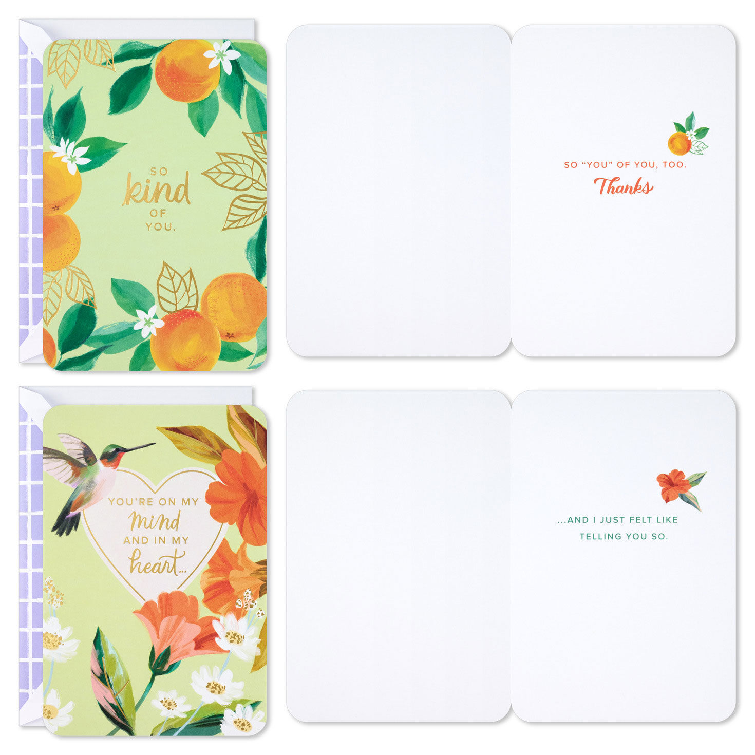 Flowers Just Because Cards Pack With Stickers Card Front with Sentiment image number 4