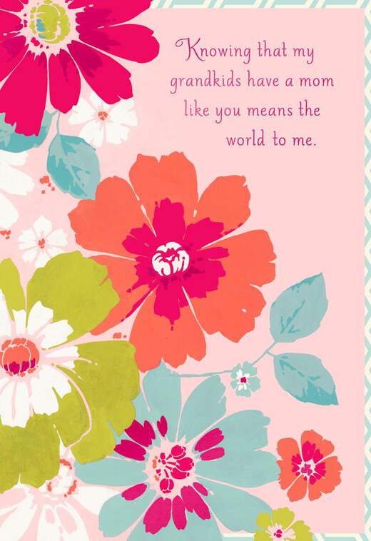 Colorful Flowers Mother's Day Card for Daughter-in-Law, , large image number 1