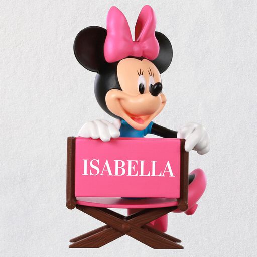 Disney Minnie Mouse in Director's Chair Personalized Ornament, 