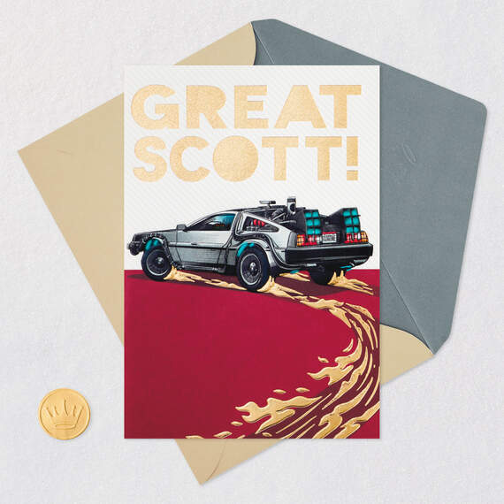 Back to the Future Great Scott Father's Day Card, , large image number 5