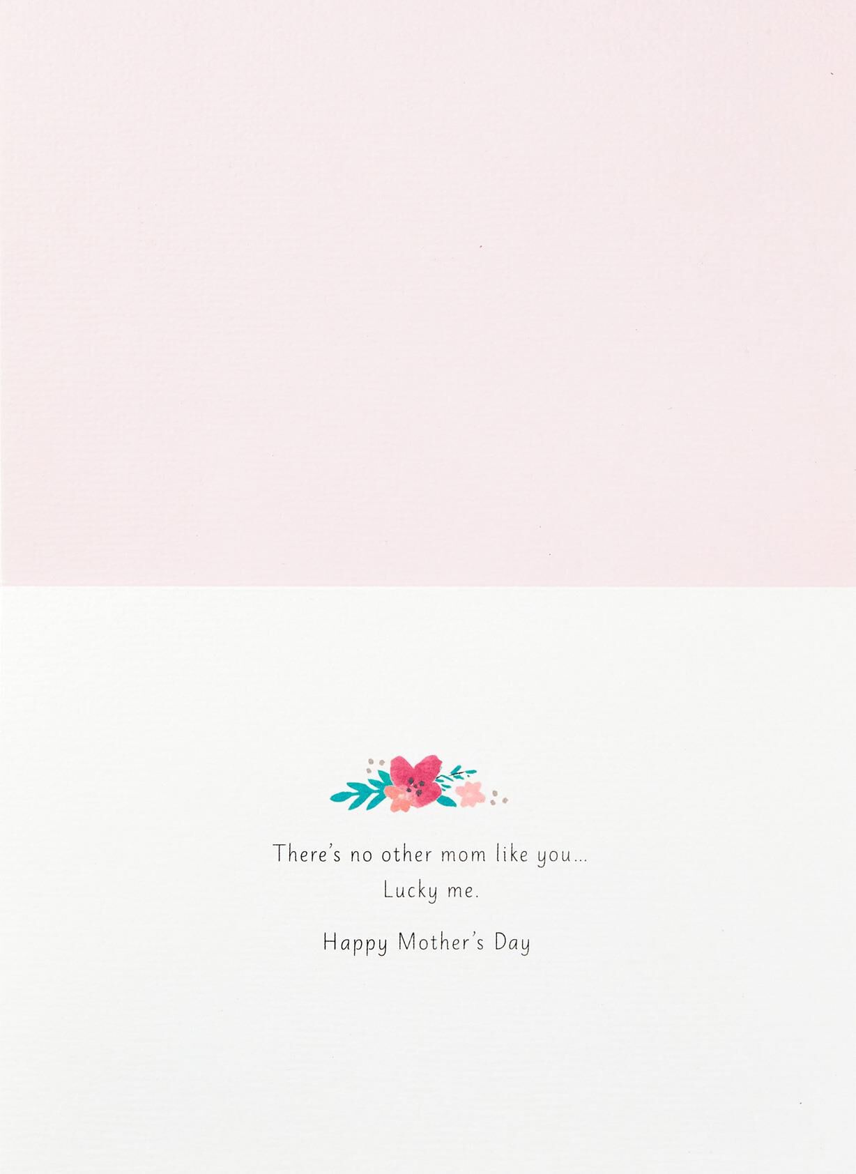Flower Letters Mother's Day Card