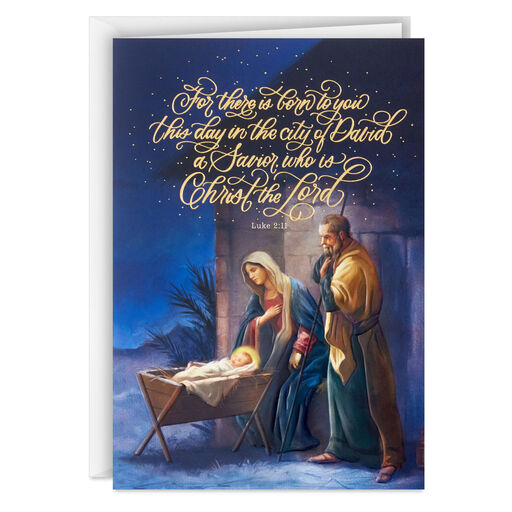 DaySpring A Savior Born to You Boxed Christmas Cards, Pack of 16, 