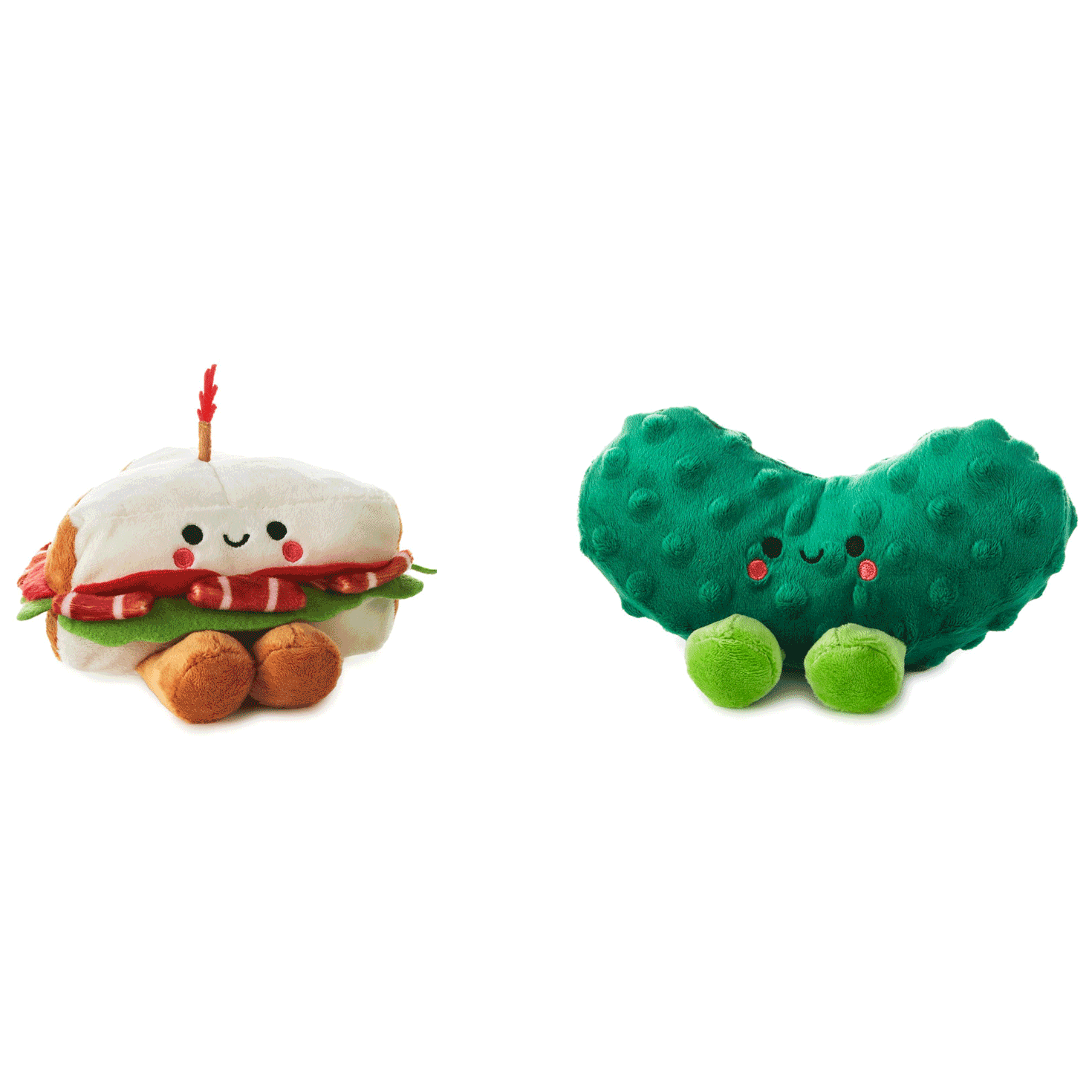 Better Together BLT and Pickle Magnetic Plush Pair, 4", , large image number 2
