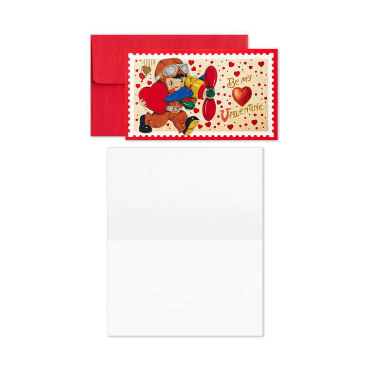 Vintage Hearts Kids Mini Assorted Valentines, Pack of 18, , large image number 4