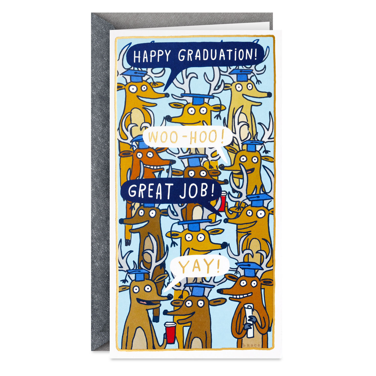 A Few Bucks Funny Money Holder Graduation Card