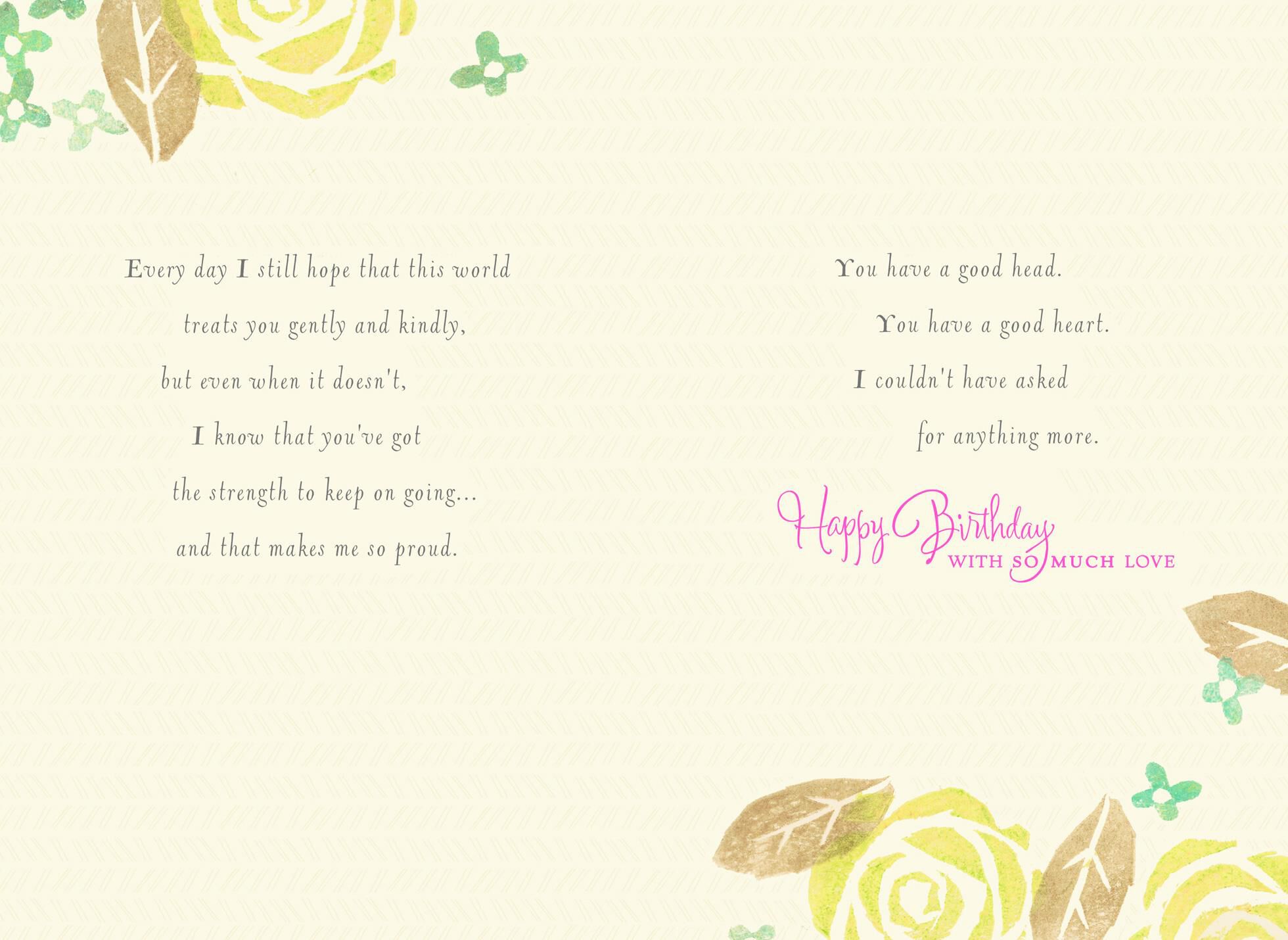 From the Moment You Were Born Daughter Birthday Card