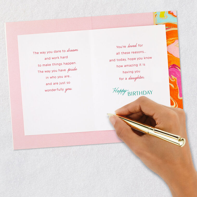 Loved for So Many Reasons Birthday Card for Daughter, , large image number 7