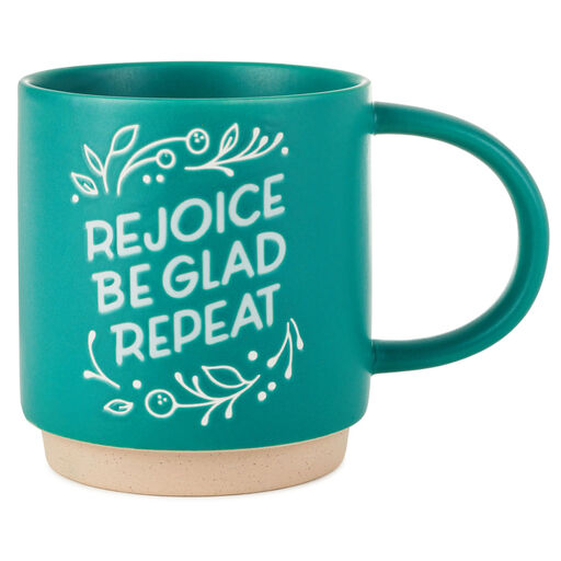 Rejoice Be Glad Repeat Mug, 16 oz., 