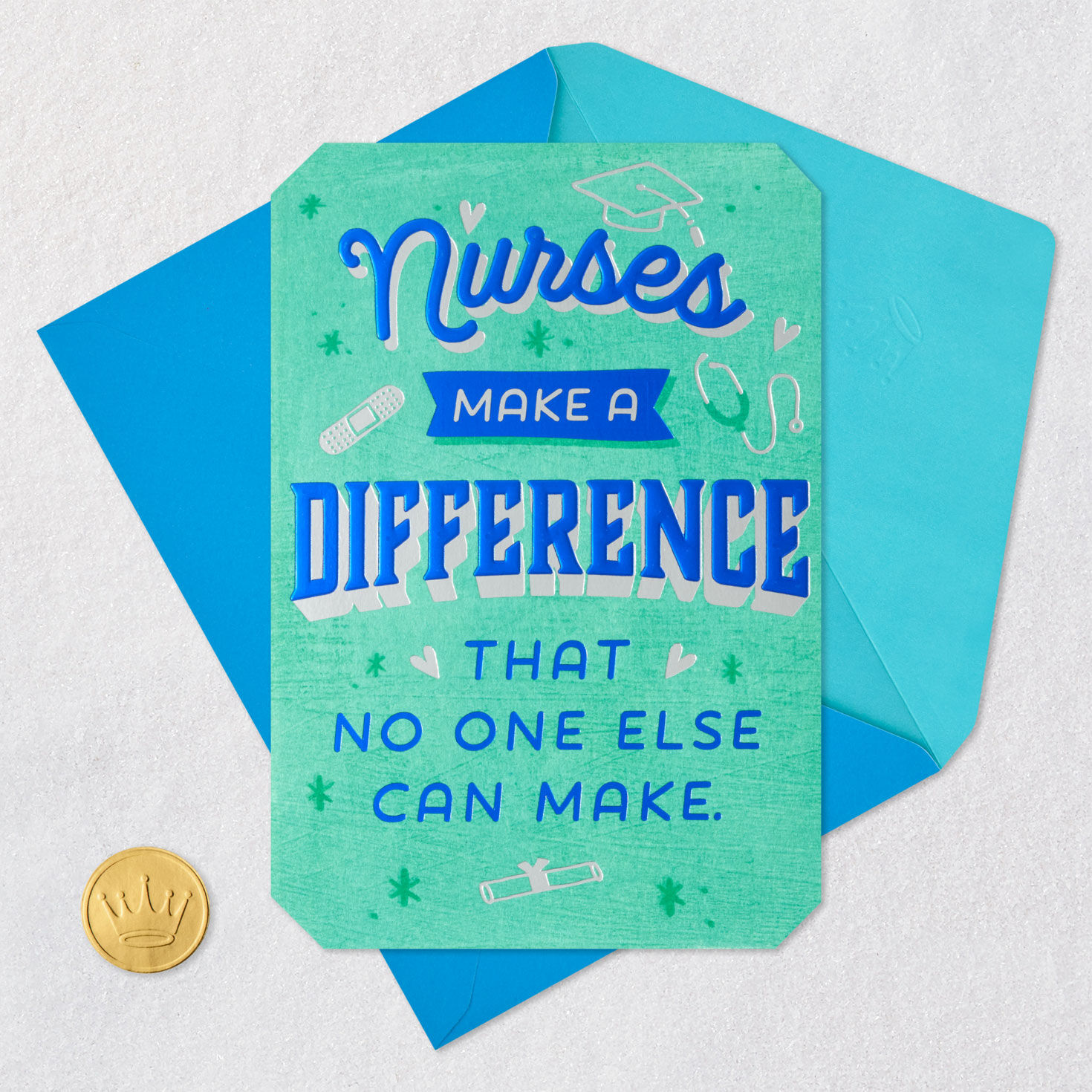 Nurses Make a Difference Nursing School Graduation Card, , large image number 5