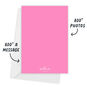 Pink Red Wavy Stripes Christmas Photo Card Card back with Envelope indicating personalization image number 3