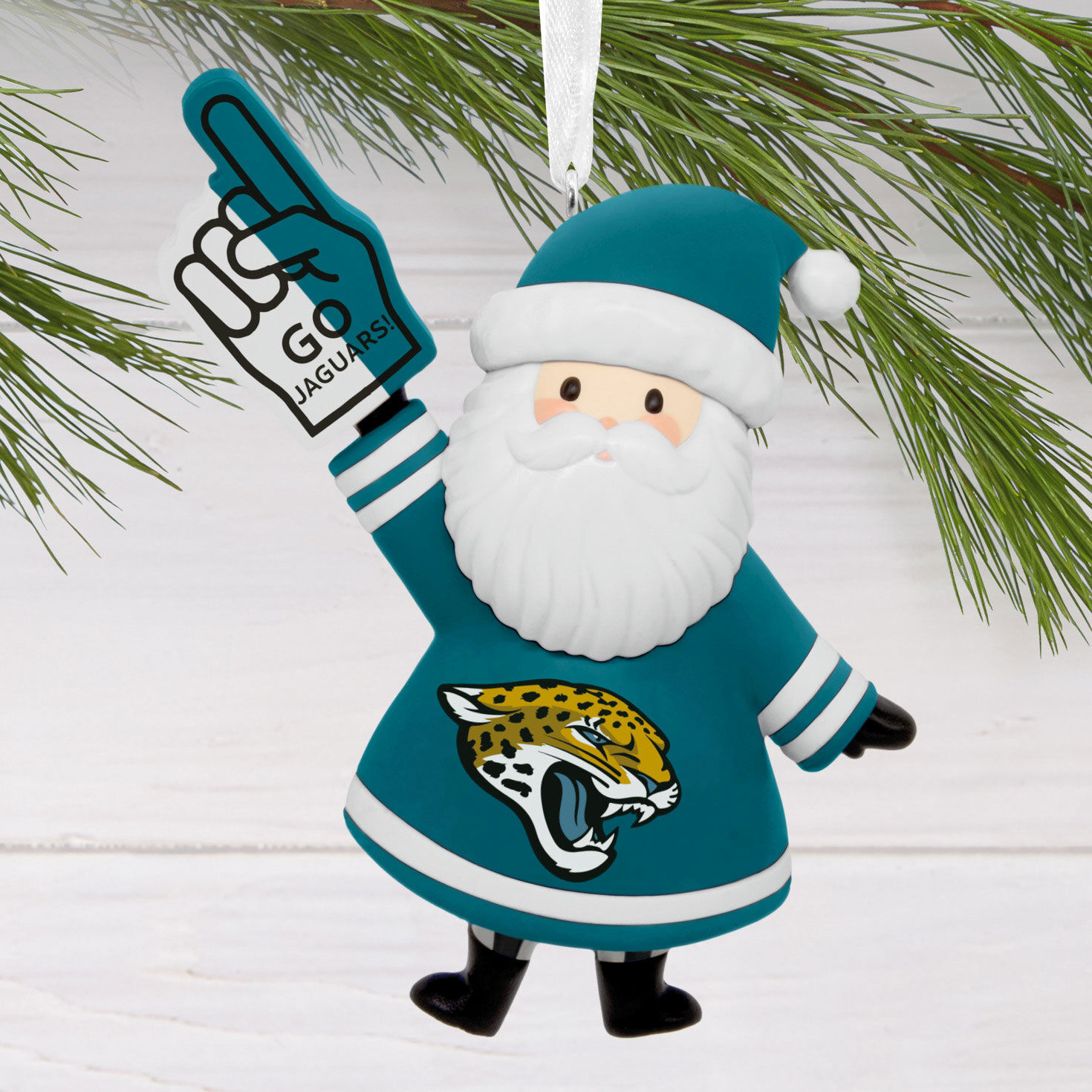 NFL Jacksonville Jaguars Santa Fan Hallmark Ornament for only USD 12.99 | Hallmark