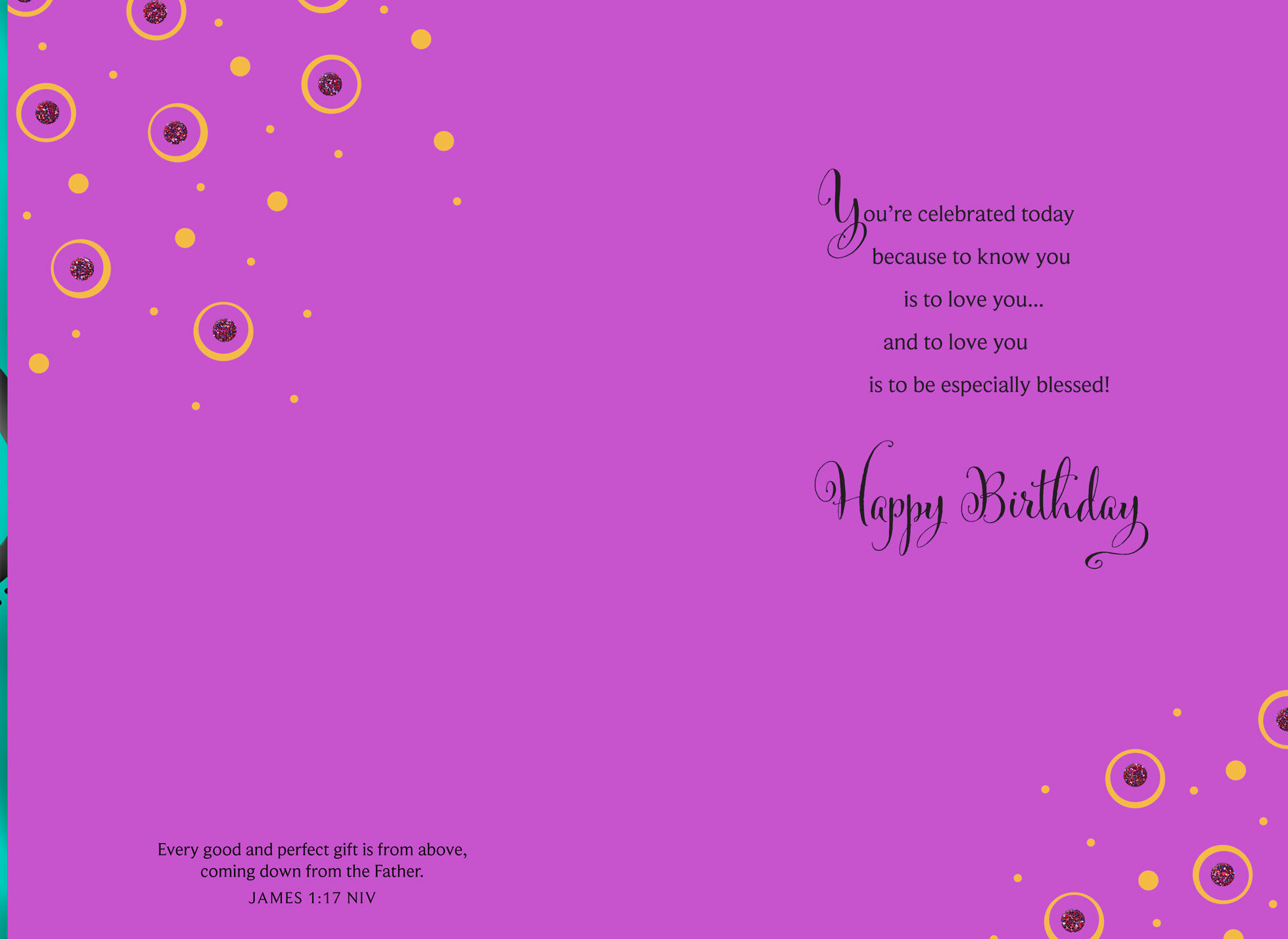 Gift From the Lord Religious Birthday Card for Her