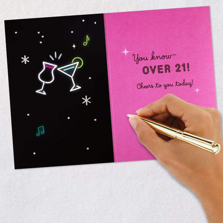 Cheers to Acting Your Age Birthday Card, , large image number 6