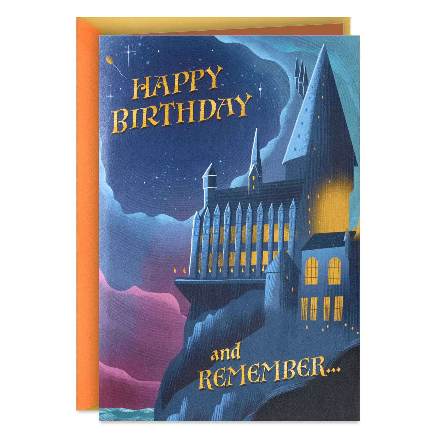 Harry Potter™ Hogwarts™ Pop-Up Musical Birthday Card With Light for only USD 9.59 | Hallmark