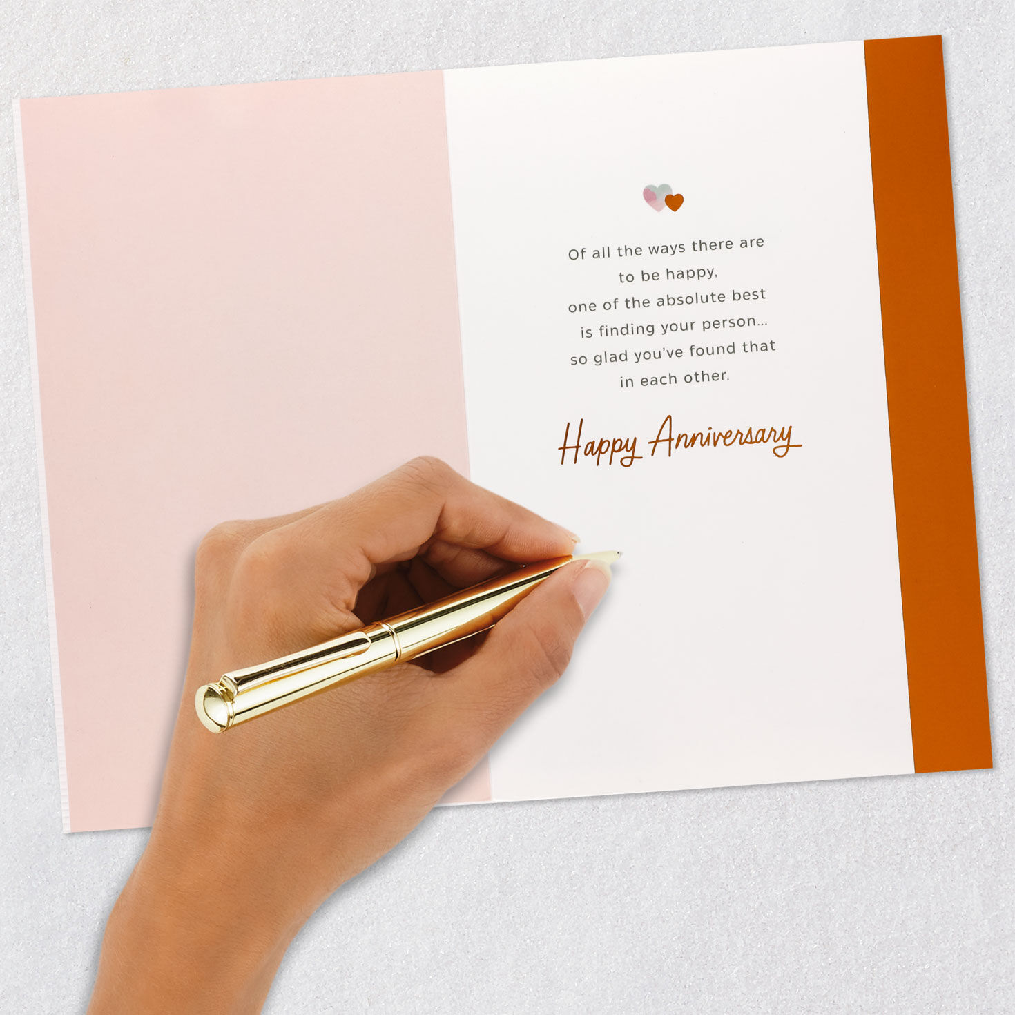 You Two Just Fit Anniversary Card for Couple Signing card image number 6