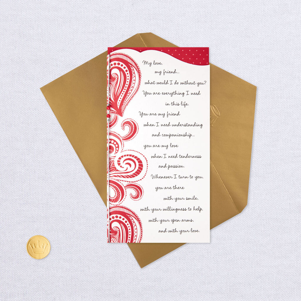 Paisley Hearts Valentines Day Card Greeting Cards Hallmark