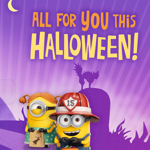 Despicable Me Happy Minions Musical Halloween Card, 