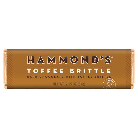Hammond's Toffee Brittle Candy Bar, 2.25 oz.
