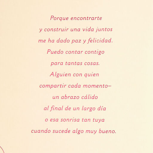 Forever Grateful Spanish-Language Anniversary Card for Wife, 