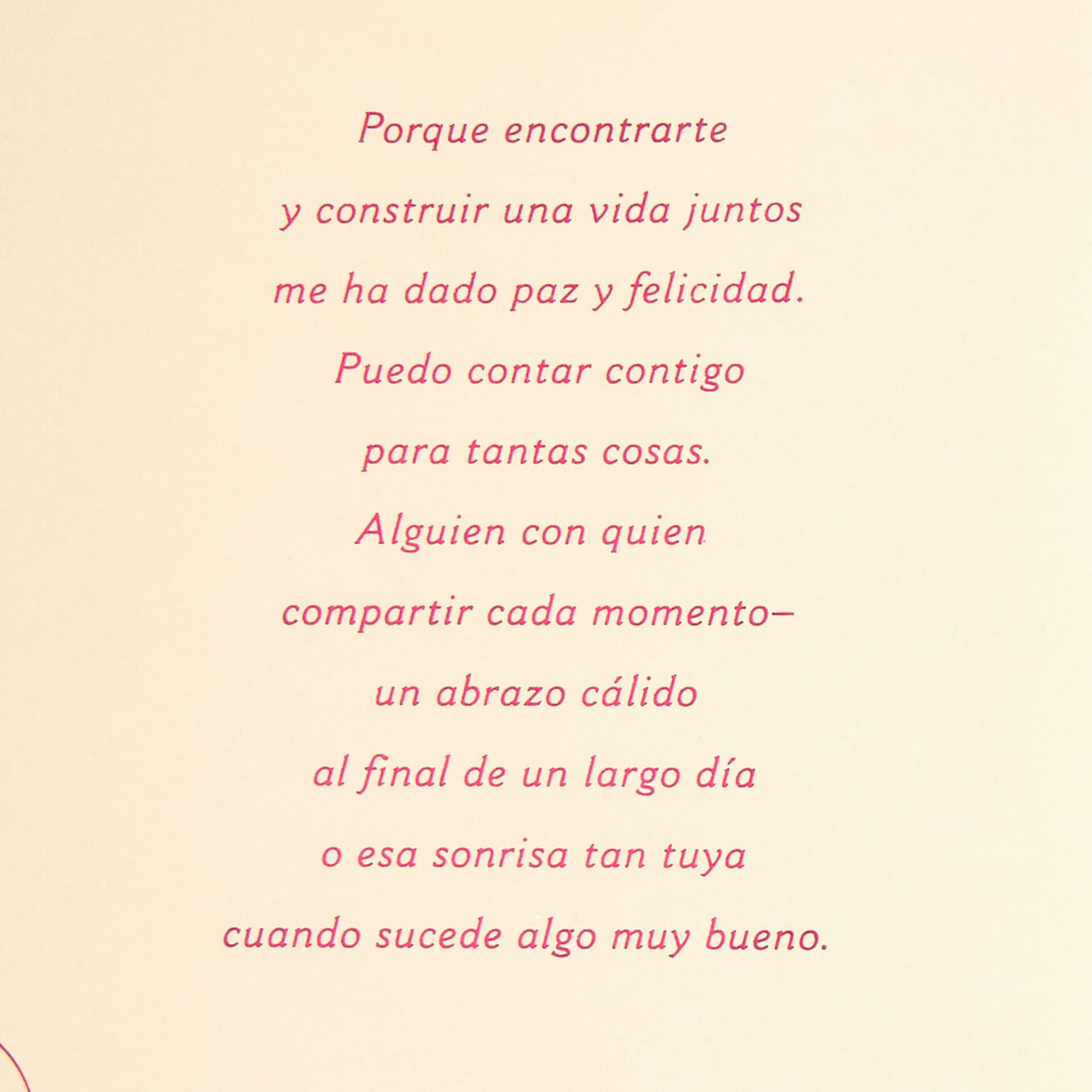 Forever Grateful SpanishLanguage Anniversary Card for Wife Greeting