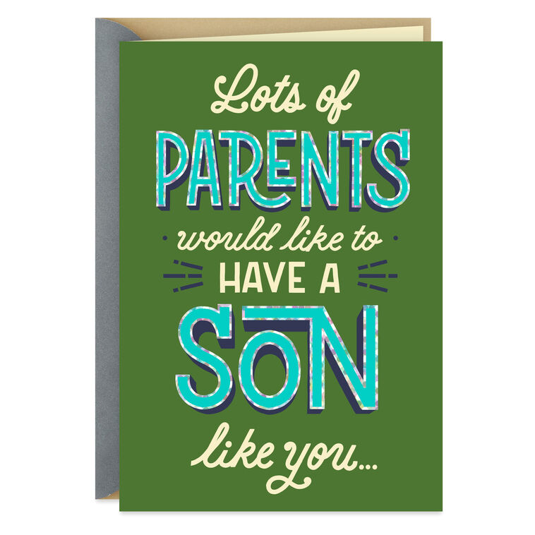 We Won't Give You Up Funny Birthday Card for Son