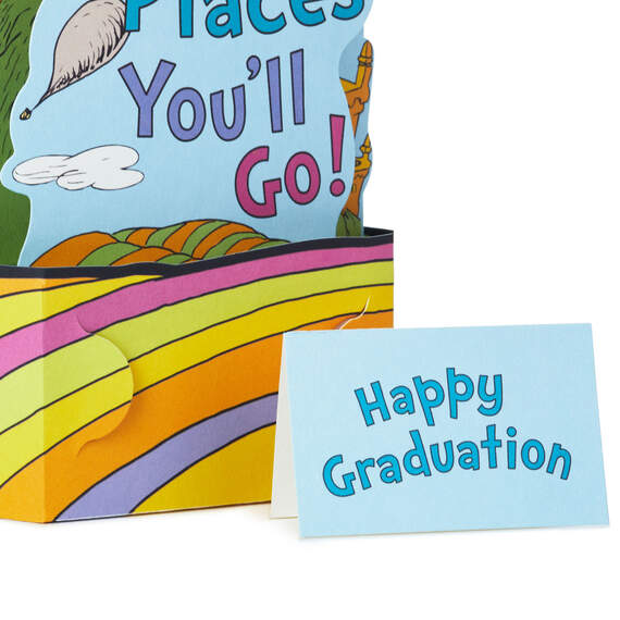 Dr. Seuss™ Oh, the Places You'll Go! Money Holder 3D Pop-Up Graduation Card, , large image number 3