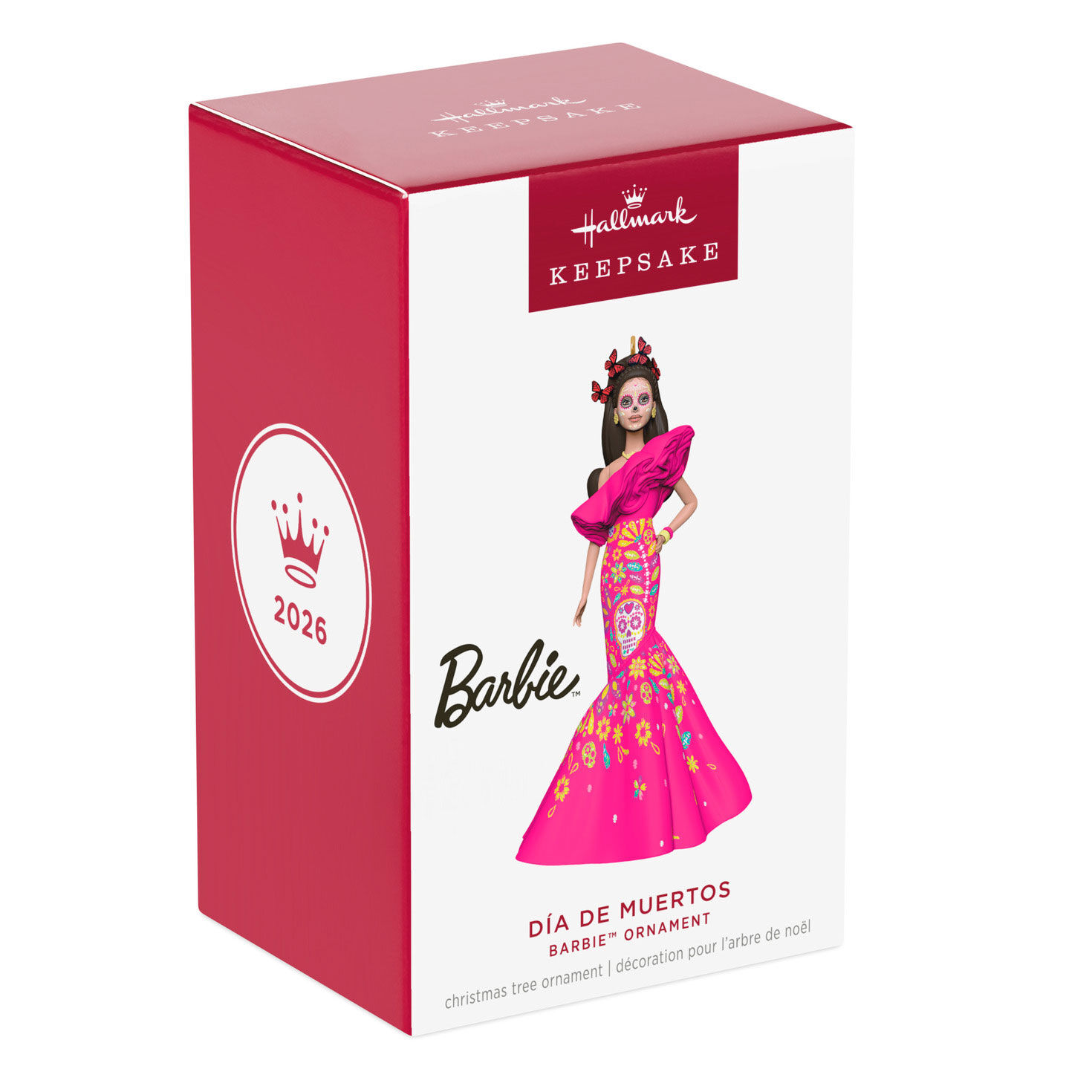 Barbie Pink D&iacute;a De Muertos Dress Ornament Package Front image number 7