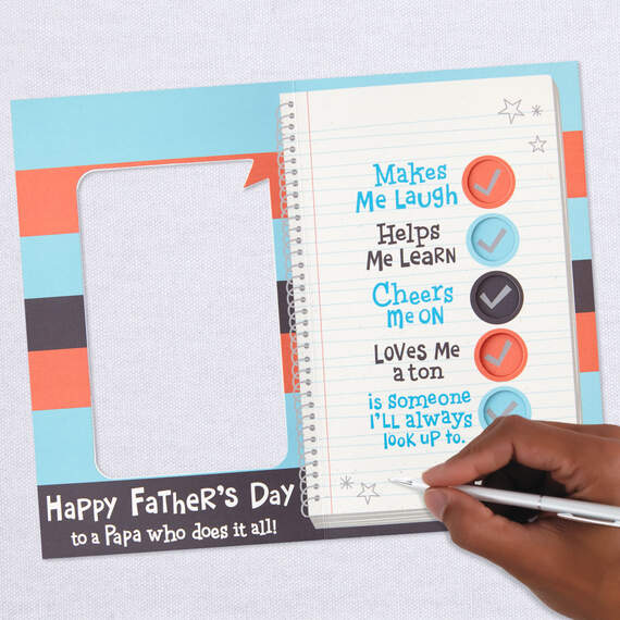 Best Papa Checklist Father's Day Card, , large image number 6
