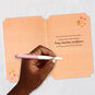 Orange Umbrella with Flowers Bridal Shower Card Signing card image number 7