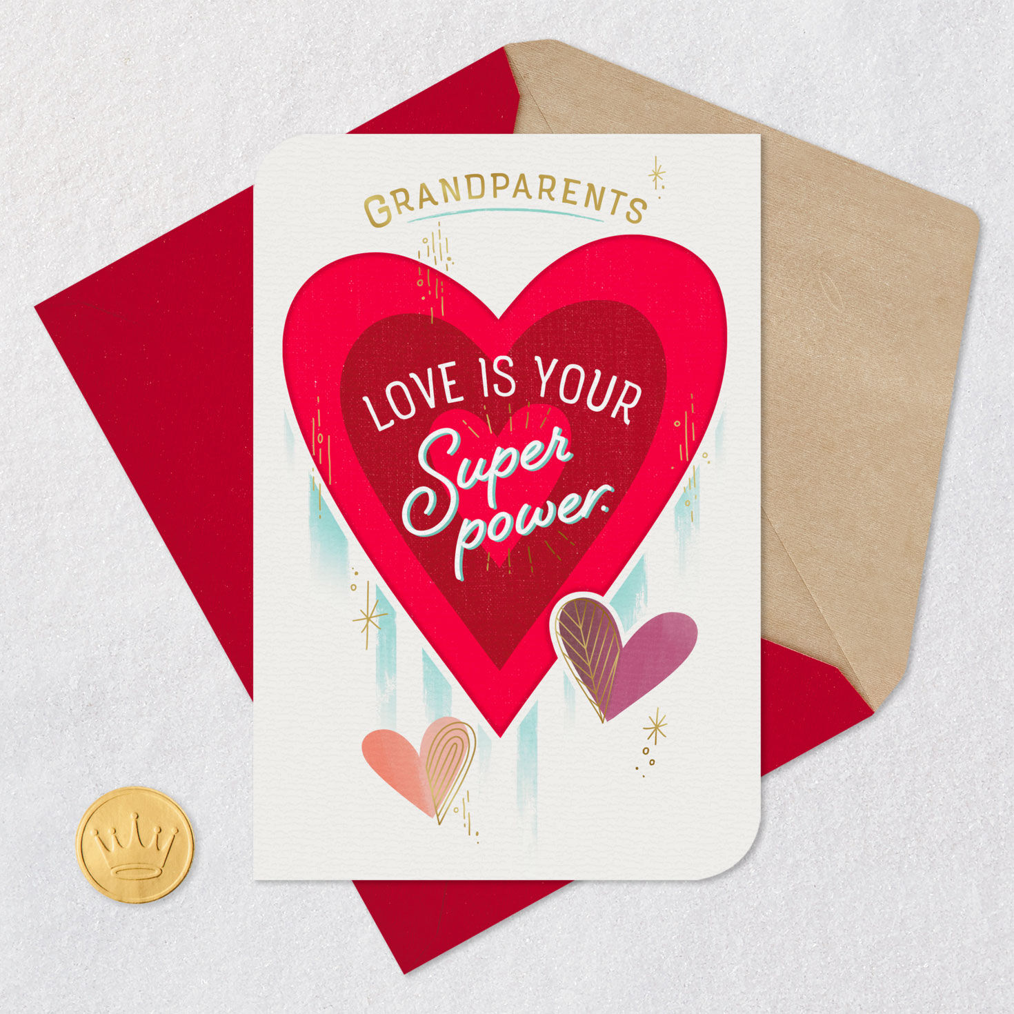 Super Grateful for Your Super Power Valentine's Day Card for Grandparents, , large image number 5