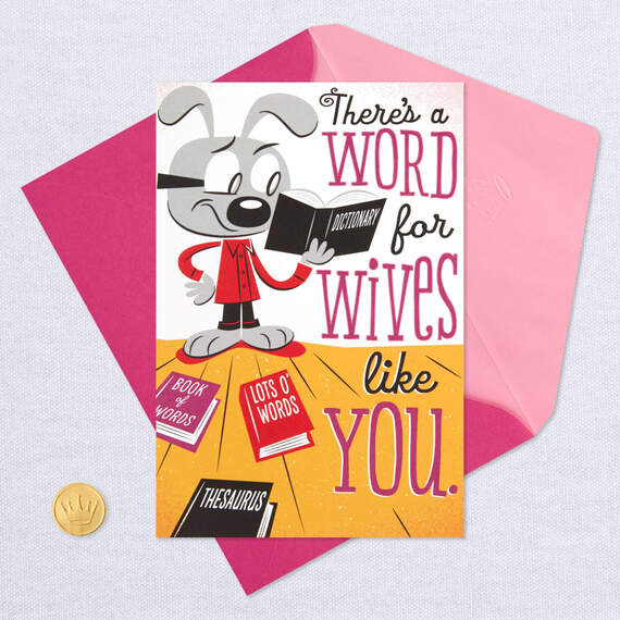 Lots of Words Funny Pop Up Birthday Card for Wife, , large image number 5