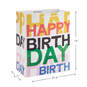 13" Layered Lettering Large Birthday Gift Bag, , large image number 3