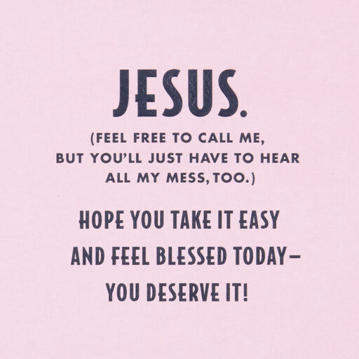 Call on Jesus Funny Mother's Day Card, 