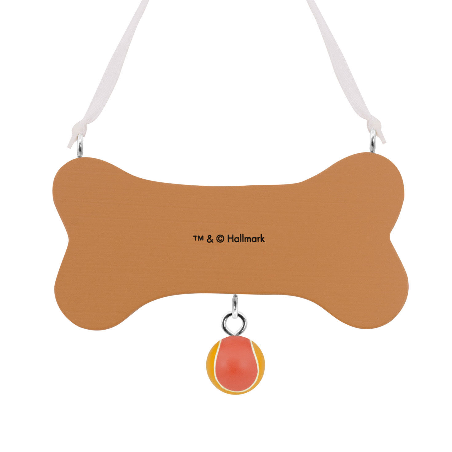 Love My Granddog Bone Christmas Ornament Back image number 6