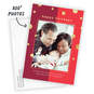 Gold Dots on Red Flat Holiday Photo Card, , large image number 2