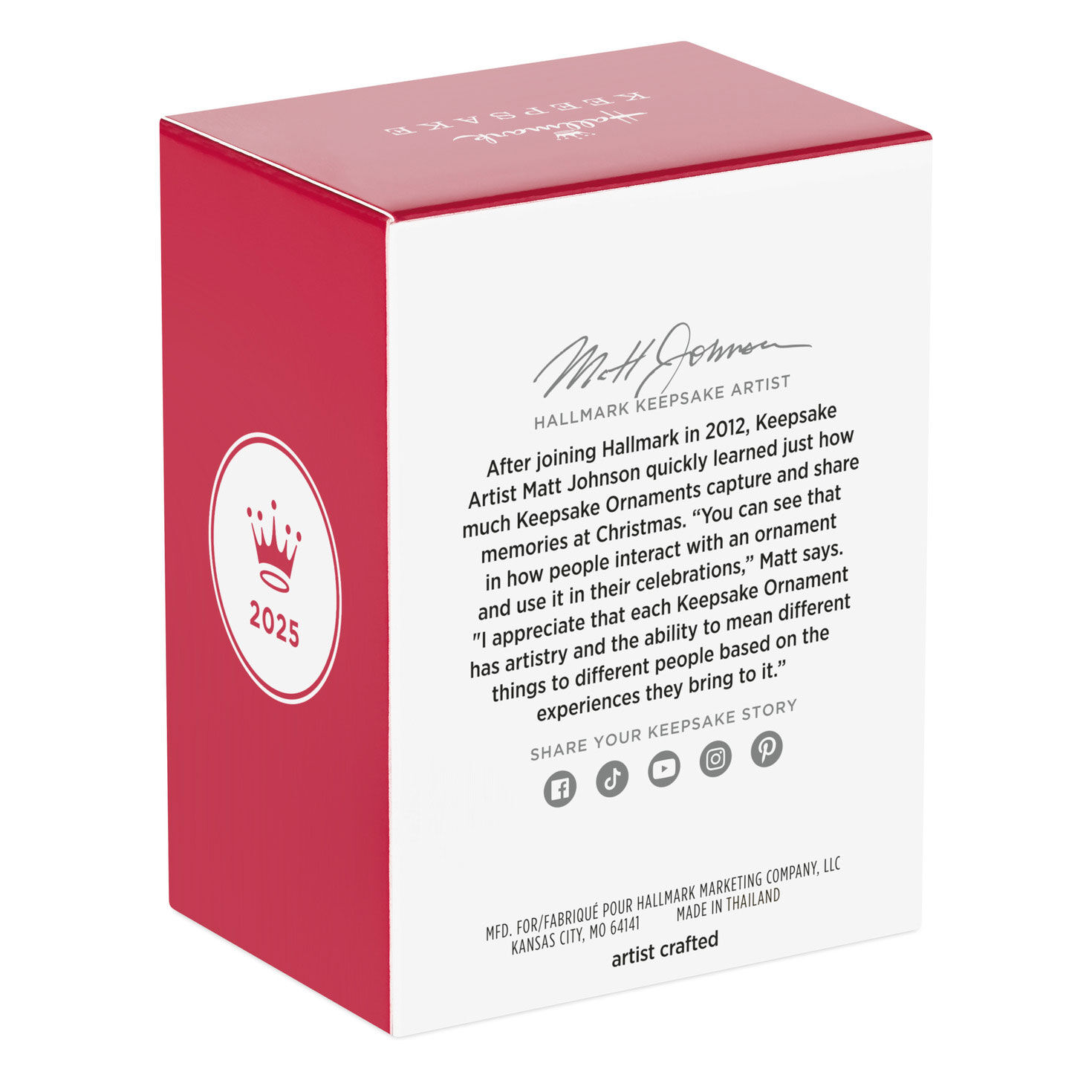 Great-Granddaughter Cupcake 2025 Keepsake Ornament package back image number 8