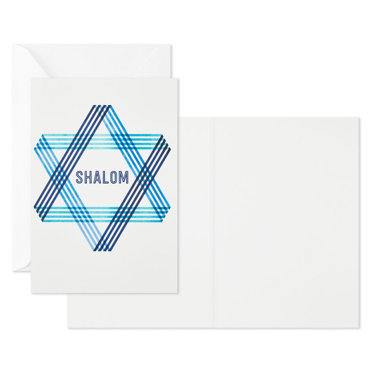 Shalom and L'Chaim Assorted Blank Cards, Pack of 8, , large image number 3