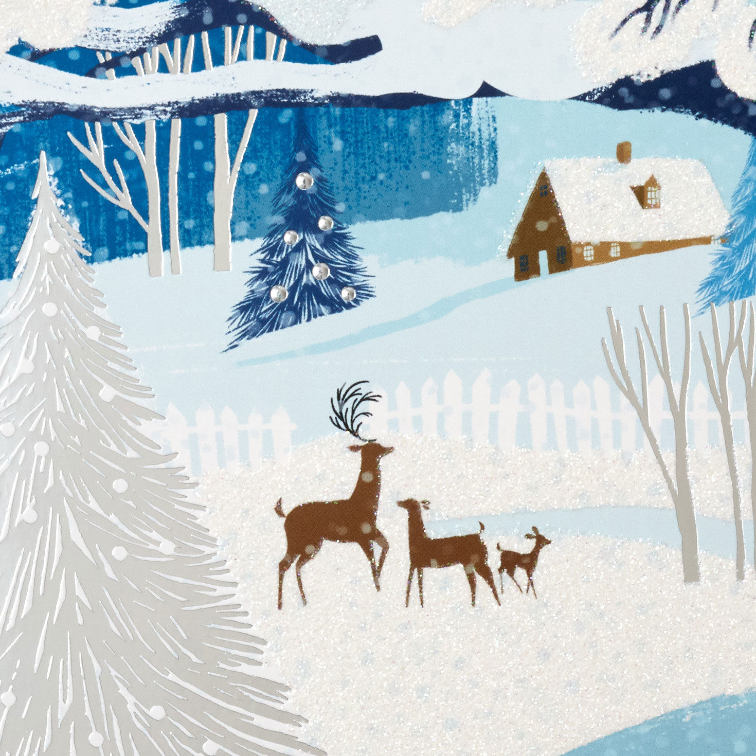 Snowy Landscape With Deer Boxed Holiday Cards, Pack of 16 for only USD 15.49 | Hallmark