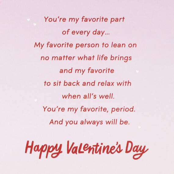 You're My Favorite Valentine's Day Card for Husband, , large image number 2