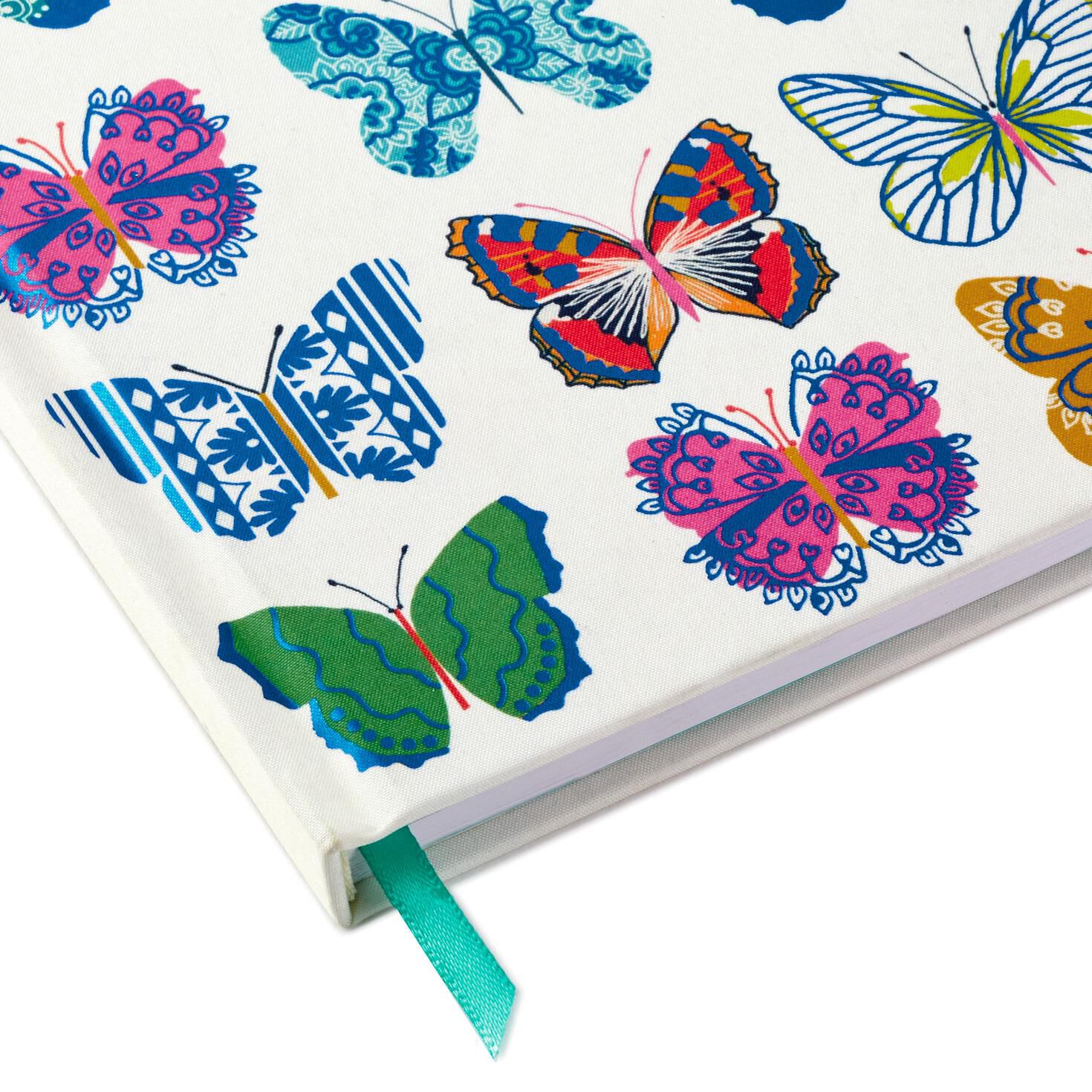 Butterflies on Ivory Hardback Notebook, , large image number 2